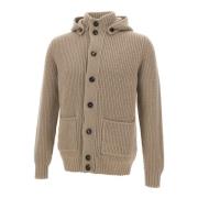 Wol Kasjmier Gebreide Trui Beige Filippo De Laurentiis , Beige , Heren