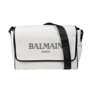 Witte Katoenen en Linnen Zwangerschapstas Balmain , Beige , Heren