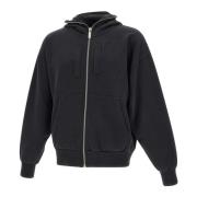 Heren Katoenen Sweatshirt, Zwart, Capuchon 44 Label Group , Black , He...