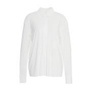 Elegante Witte Blouse met Kraag Norma Kamali , White , Dames