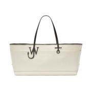 Anker Stretch Canvas Tote Tas JW Anderson , Beige , Dames