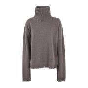 Stijlvolle High Neck Top UMA Wang , Brown , Dames