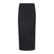 Maxi Boucle Rok Rotate Birger Christensen , Black , Dames