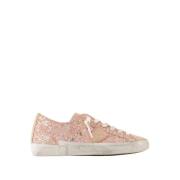 Roze Canvas Lage Sneakers Philippe Model , Pink , Dames