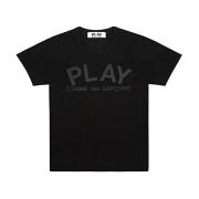 Casual Katoenen T-Shirt voor Mannen Comme des Garçons , Black , Heren