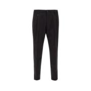 Leather Trousers Paolo Pecora , Black , Heren