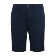 Stretch Gabardine Short Boggi Milano , Blue , Heren