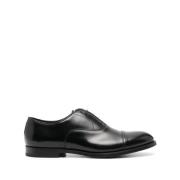 Leren Derby Schoenen Doucal's , Black , Heren