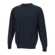 Midnight Blue Katoen Kasjmier Sweater Filippo De Laurentiis , Blue , H...