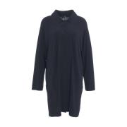 Blauwe Overshirt Peter Pan Kraag Norma Kamali , Blue , Dames