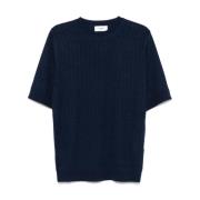 Blauwe Crew Neck T-shirts en Polos Lardini , Blue , Heren