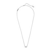 Zilver VLogo Signature Ketting Valentino Garavani , Gray , Heren