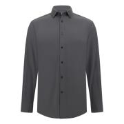 Slim Fit Stretch Nylon Shirt Boggi Milano , Black , Heren