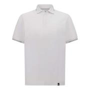 B Tech Cool Jade-Fresh Piqué Poloshirt Boggi Milano , White , Heren