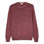 Merino Crew Neck Sweater Altea , Red , Heren