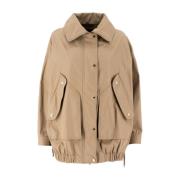 Parka van Technische Stof met Helder Rits Moorer , Brown , Dames