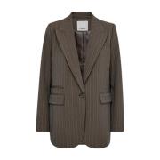 Single Pin Blazer in stijl 30280 Co'Couture , Brown , Dames