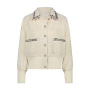 Stijlvolle Tweedjas met Tapes Tramontana , Beige , Dames