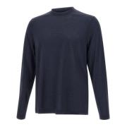 Royal Merino Wol Crew Neck Sweater Filippo De Laurentiis , Blue , Here...