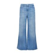 Lotta Cropped Malibu Jeans 7 For All Mankind , Blue , Dames