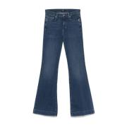 Tailorless Wide Leg Jeans 7 For All Mankind , Blue , Dames