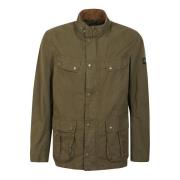 Gewassen katoenen jas in stoffige groene kleur Barbour , Green , Heren