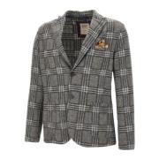 Harlow Wollen Blazer Grijs Bob , Gray , Heren