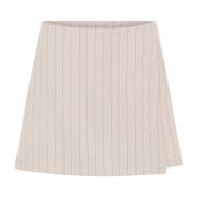 Gestreepte Rok Shorts & Knickers Bruuns Bazaar , Beige , Dames