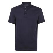 Klassieke Polo Shirt voor Mannen Emporio Armani , Purple , Heren