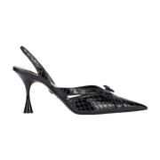 Krokodilschaal Slingbacks Roberto Cavalli , Black , Dames