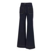 Alina High Waist Slim Fit Jeans Victoria Beckham , Blue , Dames