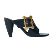 Leren Riem Muilezels Hakken Vivienne Westwood , Black , Dames