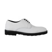 Elegante witte formele leren schoenen Dolce & Gabbana , White , Heren