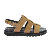 Comfortabele Leren Sandalen Neosinead Kickers , Brown , Dames