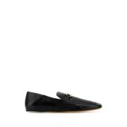 Zwarte Leren Loafers Salvatore Ferragamo , Black , Dames