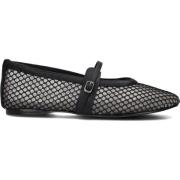 Zwarte Mesh Ballerina's Rejoice-m Steve Madden , Black , Dames