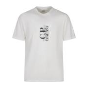 Korte Mouw Jersey T-shirts C.p. Company , White , Heren