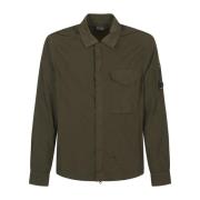 Chrome Overshirt Shirt C.p. Company , Green , Heren