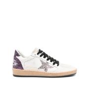 Ball Star Suède Leren Sneakers Golden Goose , White , Dames