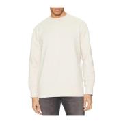 Beige Gebreide Crewneck Sweatshirt Calvin Klein Jeans , Beige , Heren