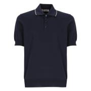 Blauw Poloshirt voor Mannen Brunello Cucinelli , Blue , Heren