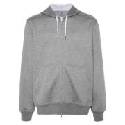 Hoodie Sweatshirt voor Stijlvol Comfort Brunello Cucinelli , Gray , Da...