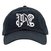 Monogram Cap voor stijlvolle hoofddeksels Palm Angels , Black , Heren