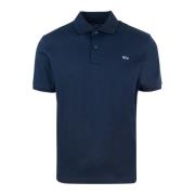 Blauwe T-shirts en Polos met knopen Paul & Shark , Blue , Heren