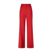 Wijde Stoffen Broek Patrizia Pepe , Red , Dames