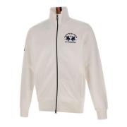 Witte Katoenen Sweatshirt met Ritssluiting La Martina , White , Heren