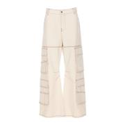 Cargo Beige Broek Diesel , Beige , Dames