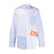 Casual overhemd voor mannen Dsquared2 , Blue , Heren