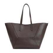 Leren Handtas in Testa Moro Brunello Cucinelli , Brown , Dames