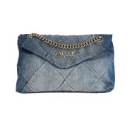 Denim Gewatteerde Schoudertas Compact Ontwerp Gaëlle Paris , Blue , Da...